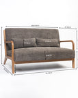 Roxanne 2 seater Sofa - Grey