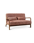 Roxanne 2 seater Sofa - Rose Brown