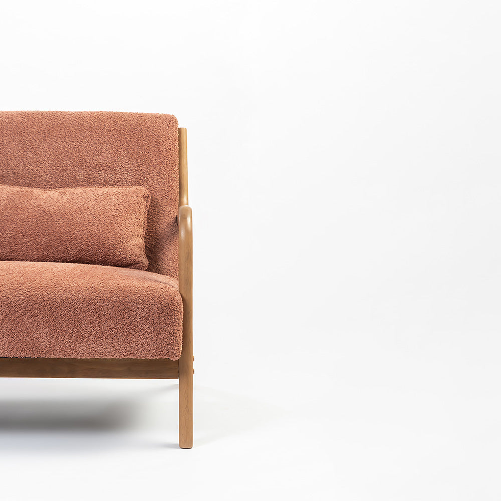 Roxanne 2 seater Sofa - Rose Brown