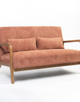 Roxanne 2 seater Sofa - Rose Brown