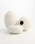 White Derek Terracotta Vase Set of 3