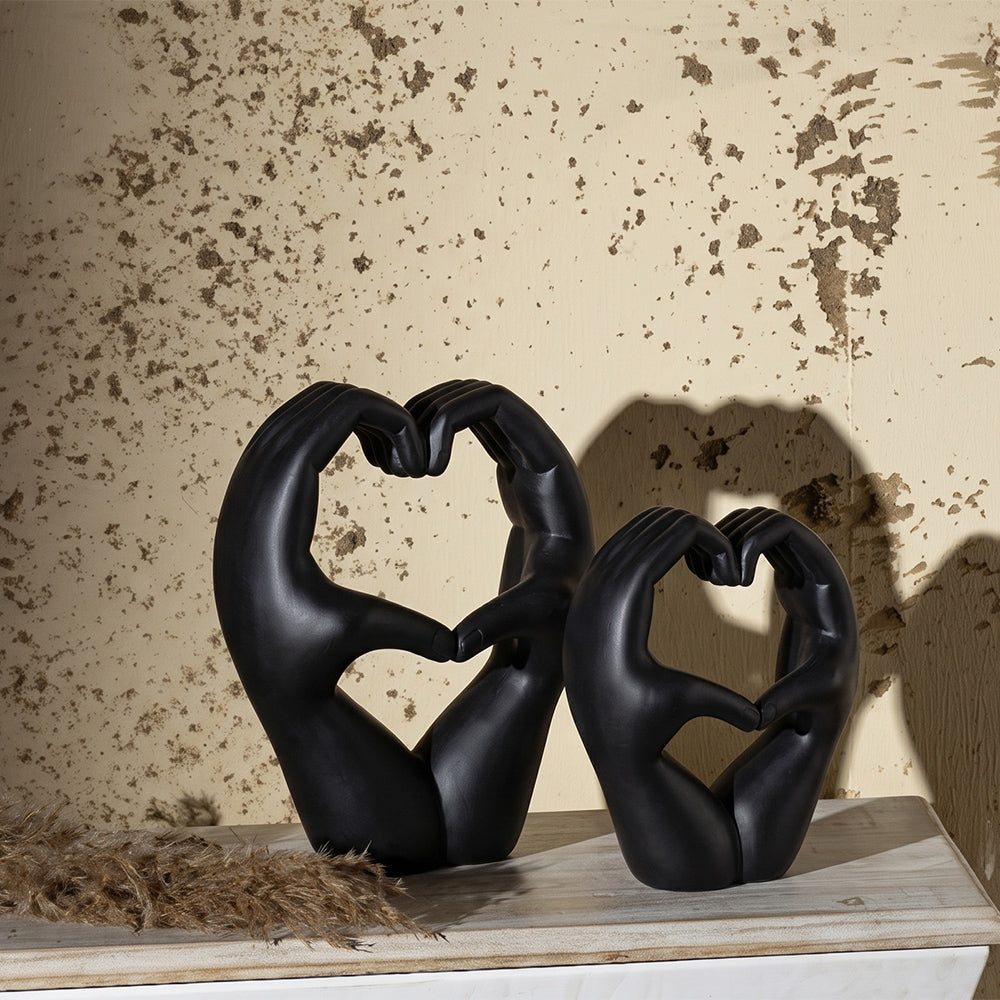 Heart in Hand Polyresin Sculpture