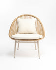 Mott Rattan Chair with Giza Cotton cushion