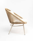 Mott Rattan Chair with Giza Cotton cushion