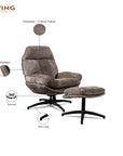 Hoopie Cotton Chair with ottoman