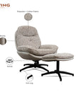 Nimbus Cotton Chair with ottoman