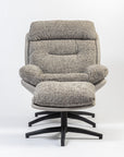 Allman Boucle Chair with ottoman