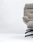 Allman Boucle Chair with ottoman