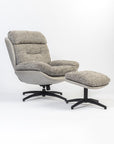 Allman Boucle Chair with ottoman