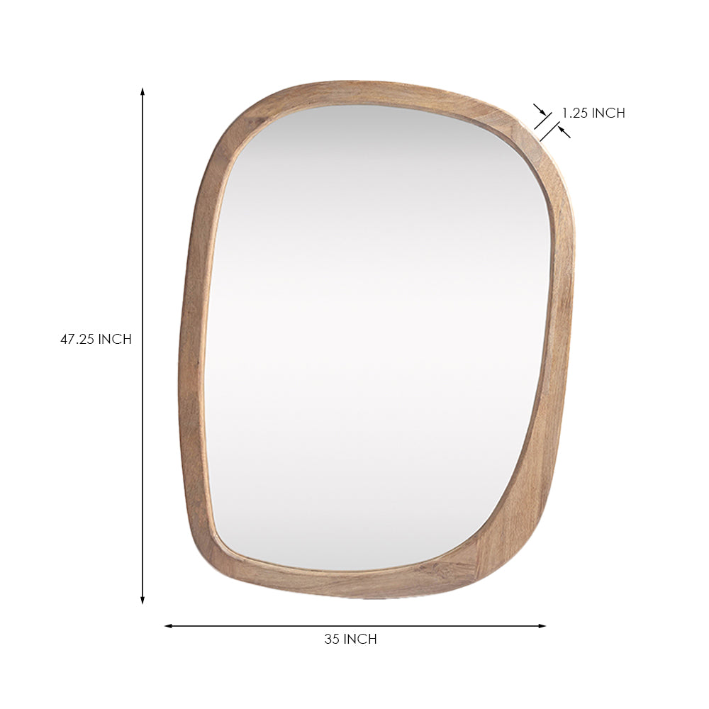 Mango Frost Mirror Frame - Natural