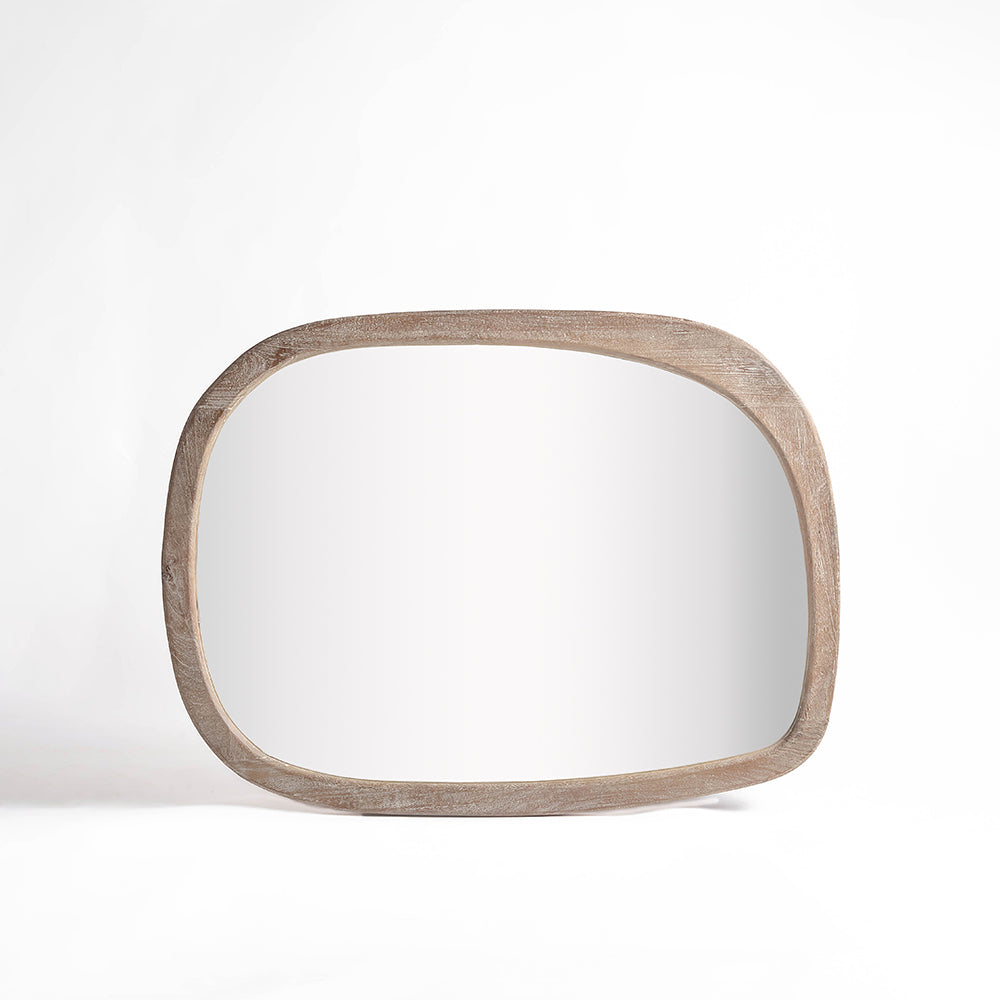 Mango Frost Mirror Frame - Rustic Natural