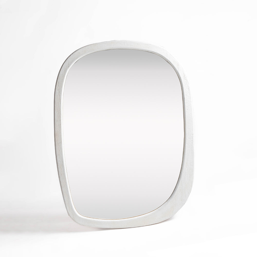 Mango Frost Mirror Frame - Rustic White