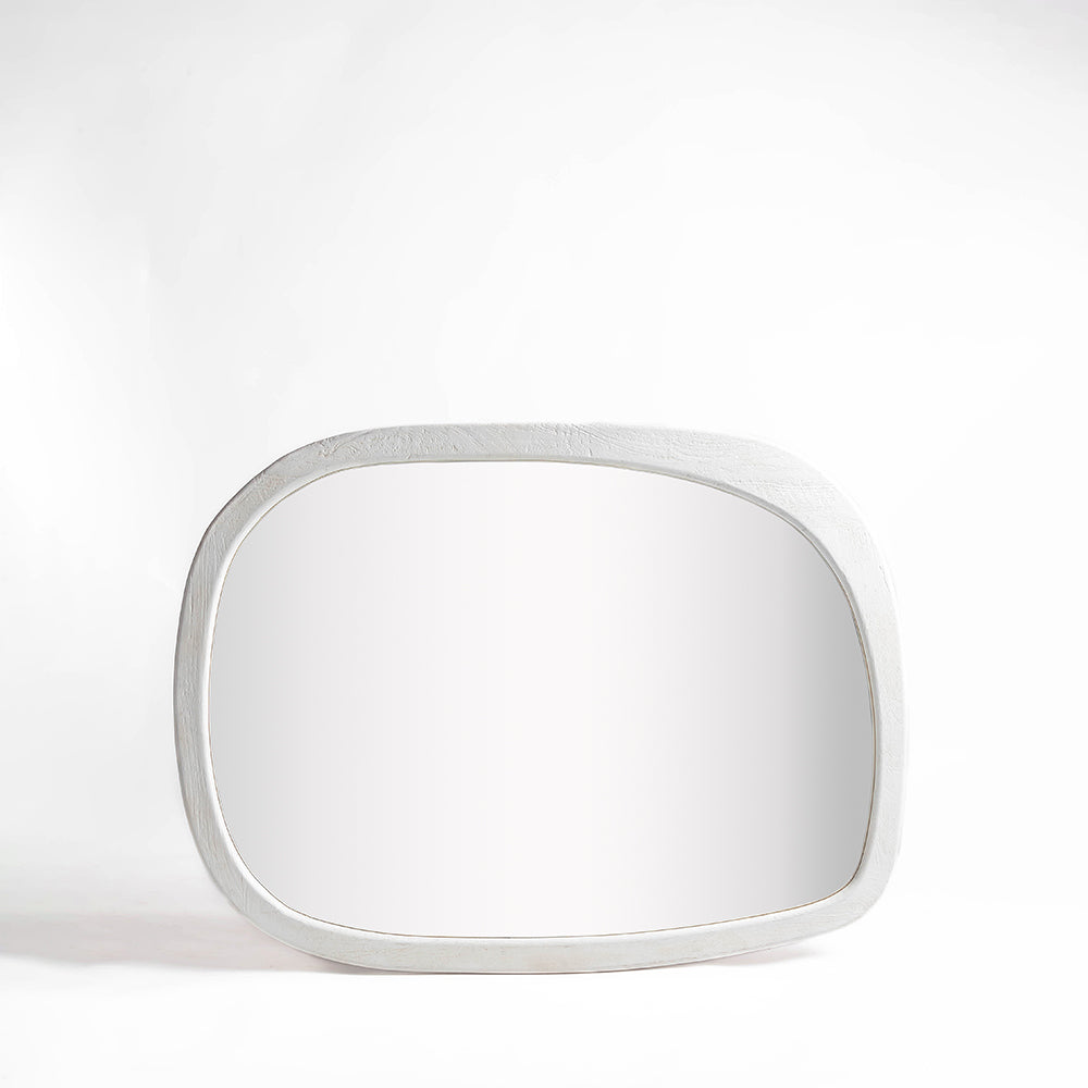 Mango Frost Mirror Frame - Rustic White