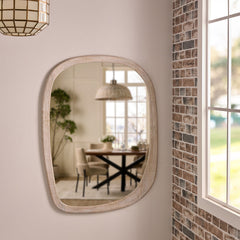 Mango Frost Mirror Frame - Rustic White