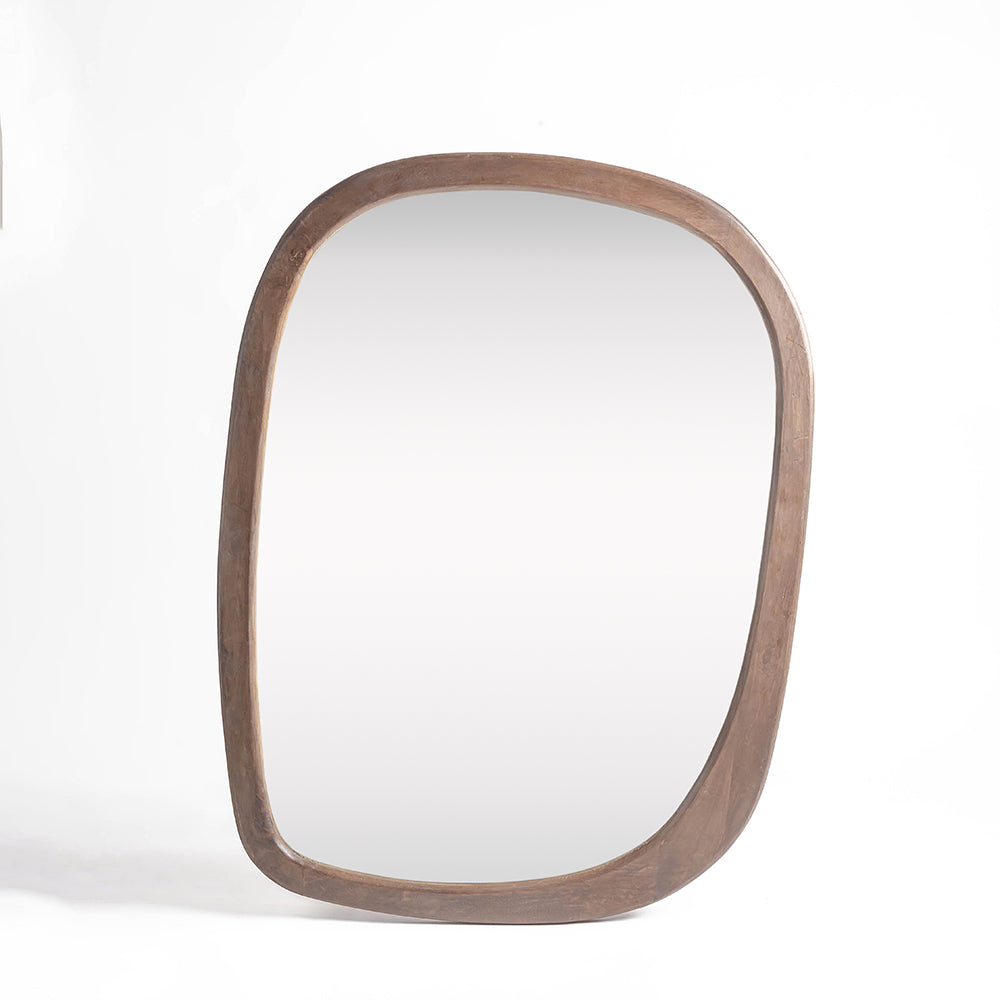 Mango Frost Mirror Frame - Walnut