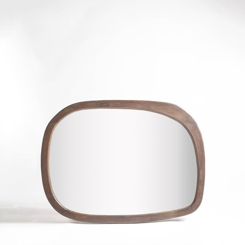 Mango Frost Mirror Frame - Walnut