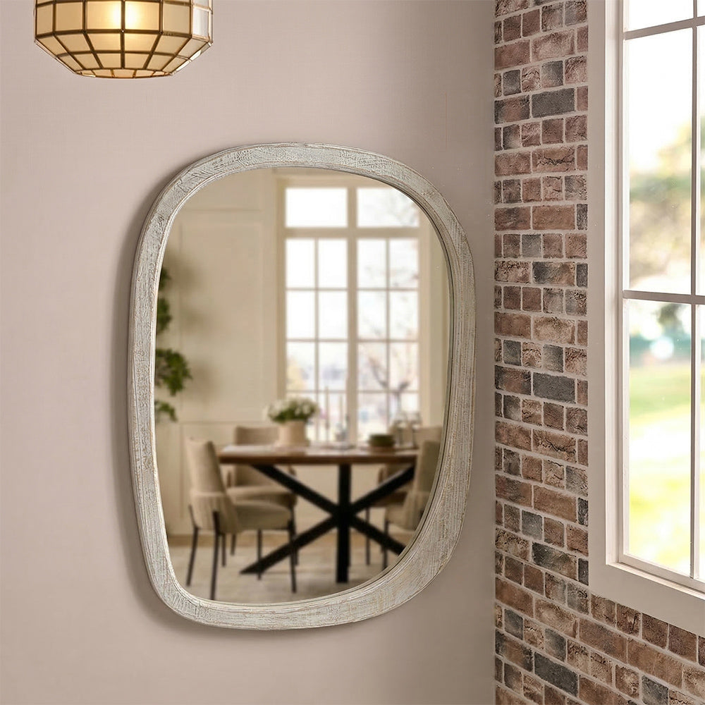 Mango Frost Mirror Frame - Lime Wash