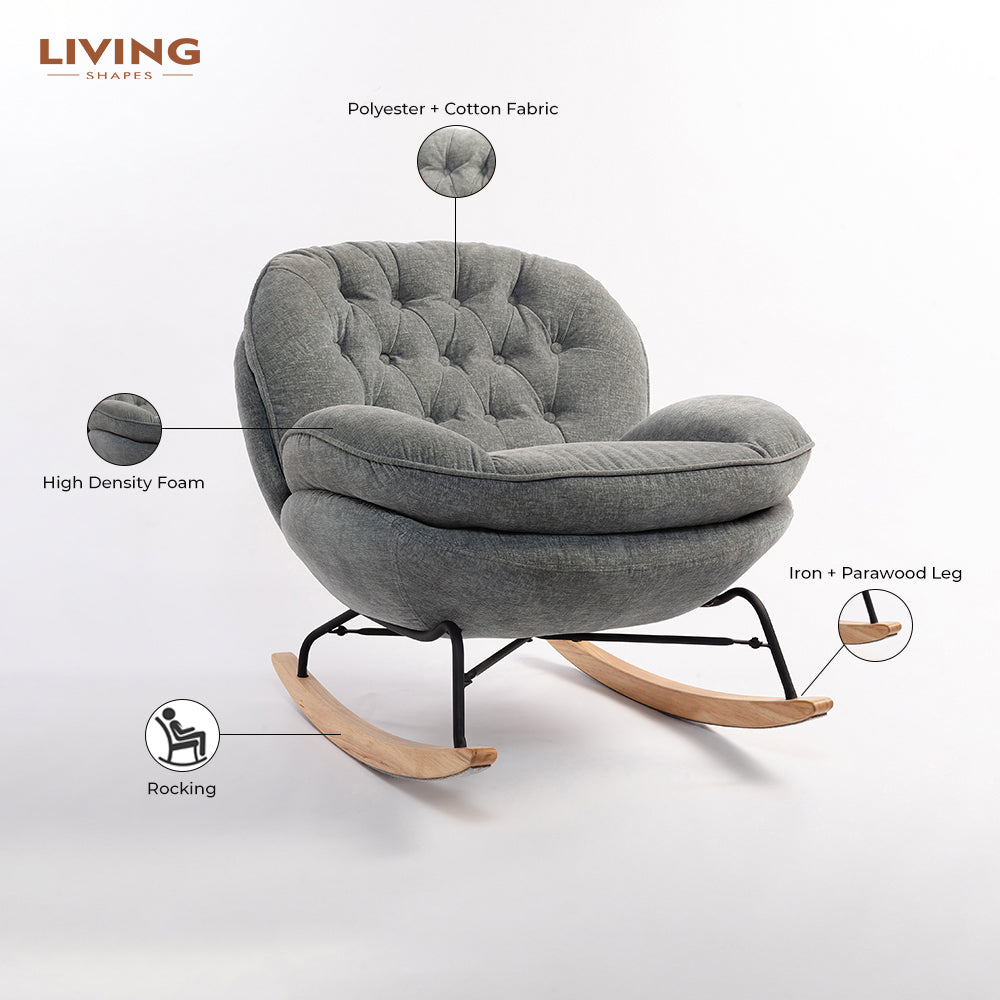 Knack Cotton Rocking Chair