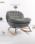 Knack Cotton Rocking Chair