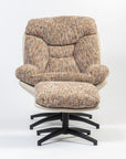 Bob Segar Boucle Chair with ottoman