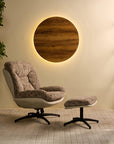 Bob Segar Cotton Chair with ottoman