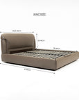 Auburn Leather Bed