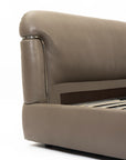 Auburn Leather Bed