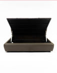 Bronze Tan Leather Bed