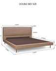 Sable Leather Bed