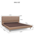 Sable Leather Bed