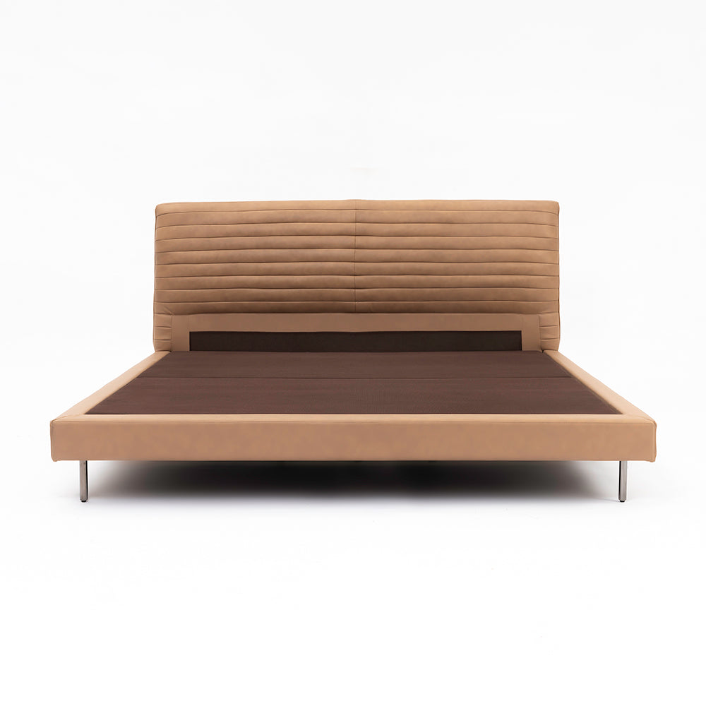 Sable Leather Bed - King Double bed Queen Bed Bed + 1 Bedside Table Bed + 2 Bedside Table
