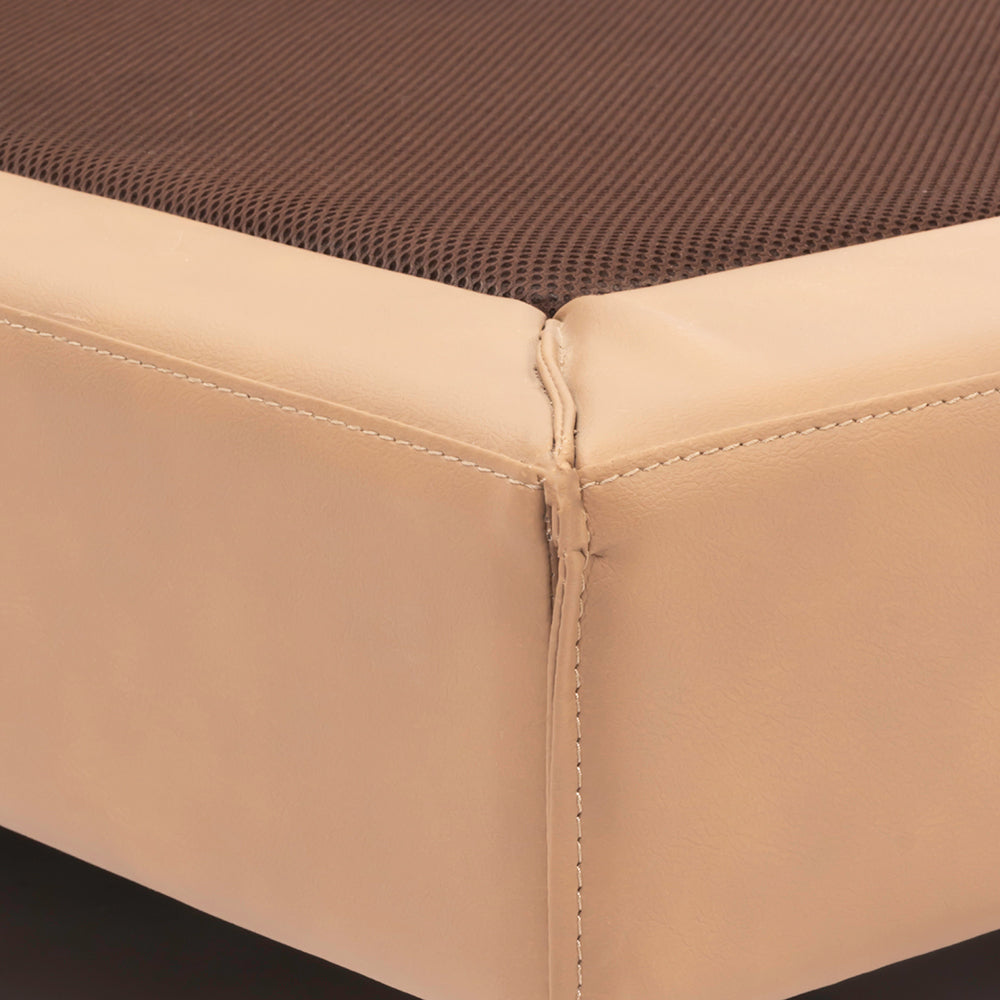 Sable Leather Bed - King Double bed Queen Bed Bed + 1 Bedside Table Bed + 2 Bedside Table