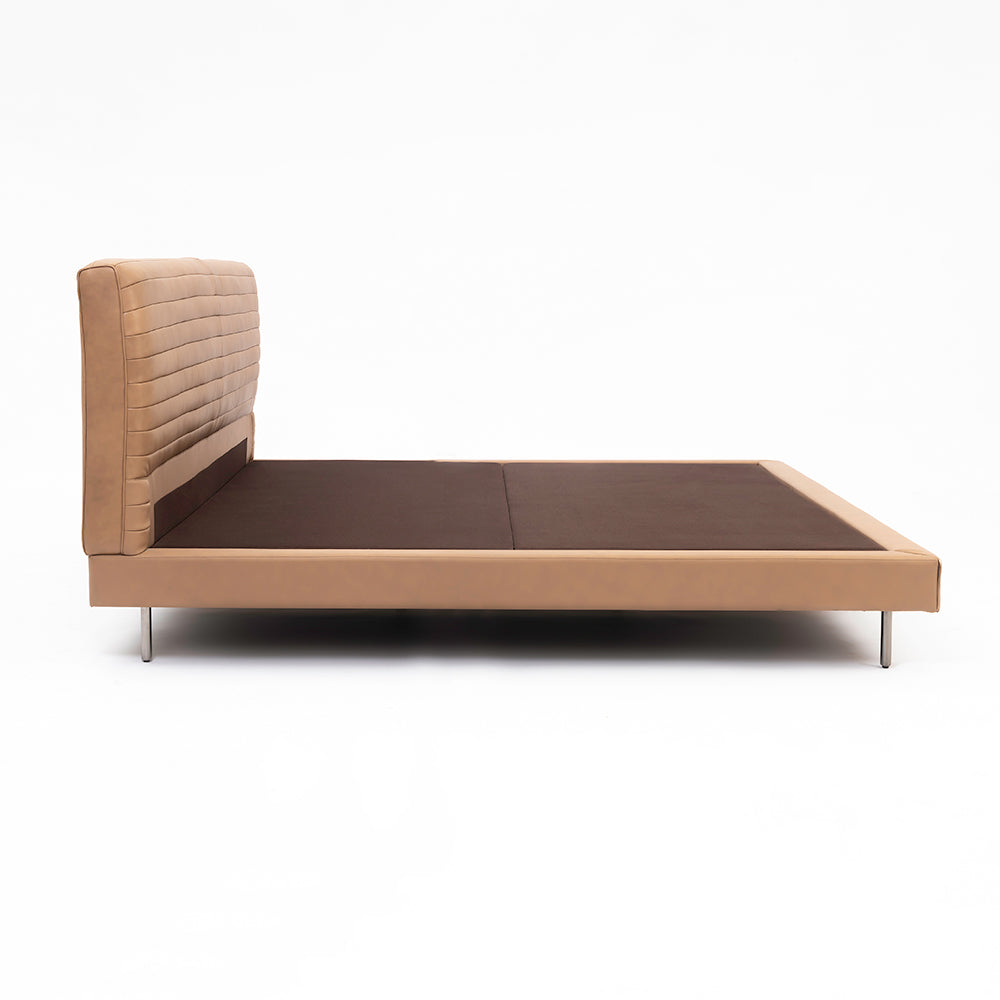 Sable Leather Bed - King Double bed Queen Bed Bed + 1 Bedside Table Bed + 2 Bedside Table
