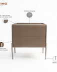 Bronze Luxe  Bedside Table