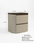 Nexus Arc Bedside Table