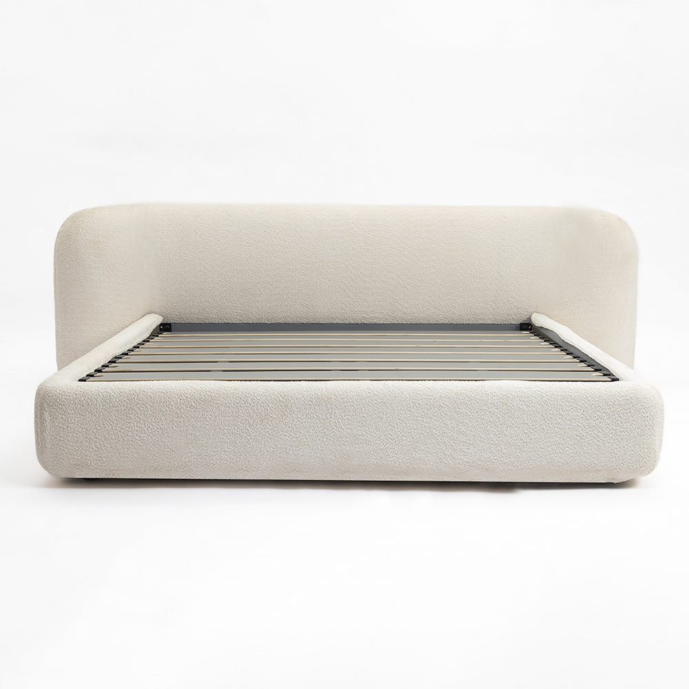 Boucle Bliss Upholstered Bed  - King Queen Double Bed