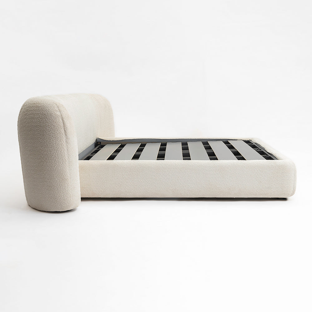 Boucle Bliss Upholstered Bed  - King Queen Double Bed