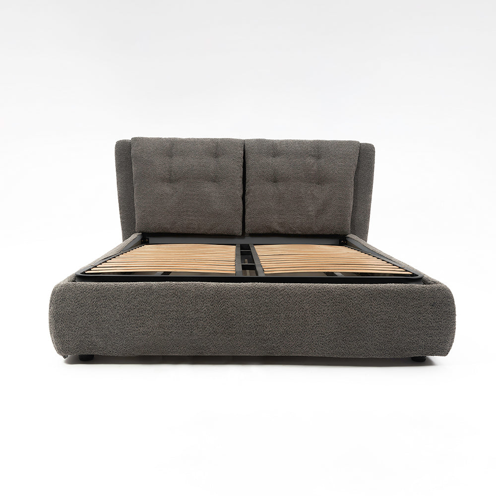 Heritage Upholstered Bed - Boucle - King Queen Double