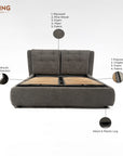 Heritage Upholstered Bed - Boucle