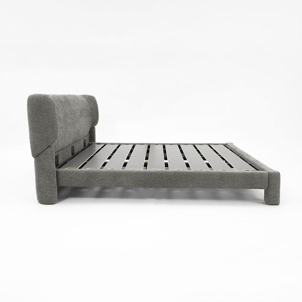 Forge Upholstered Bed - Grey