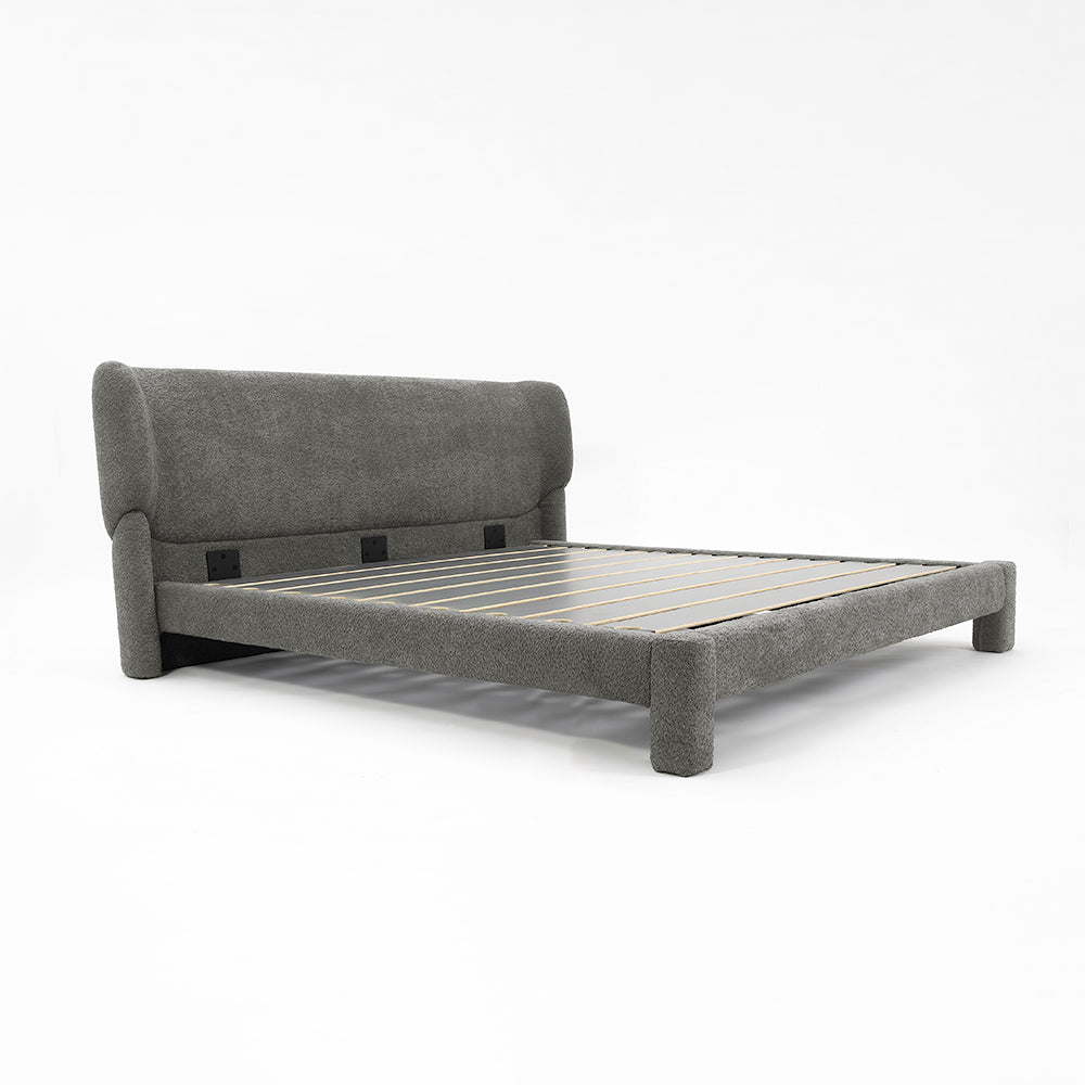 Forge Upholstered Bed - Grey