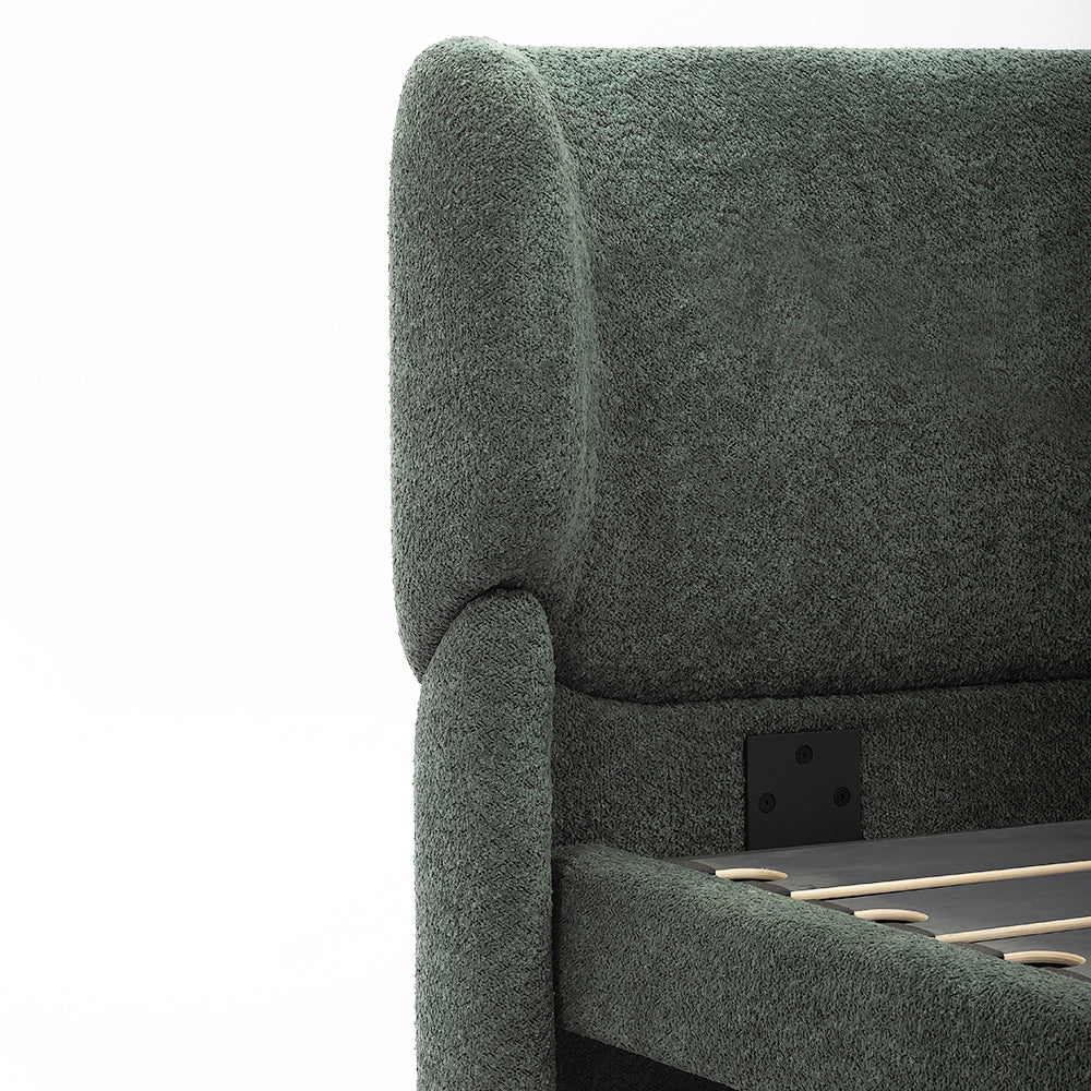 Forge Upholstered Bed - Boucle - King Queen Double