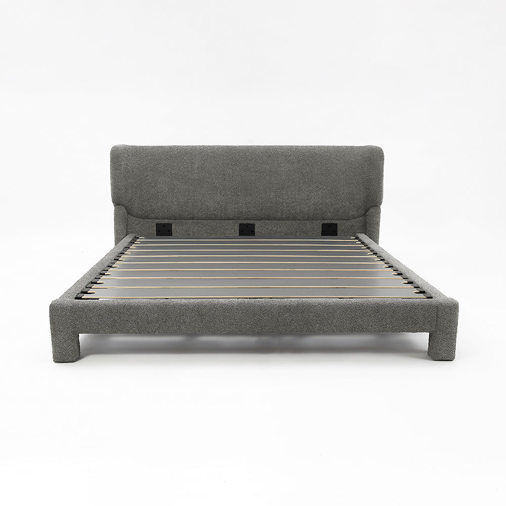 Forge Upholstered Bed - Grey
