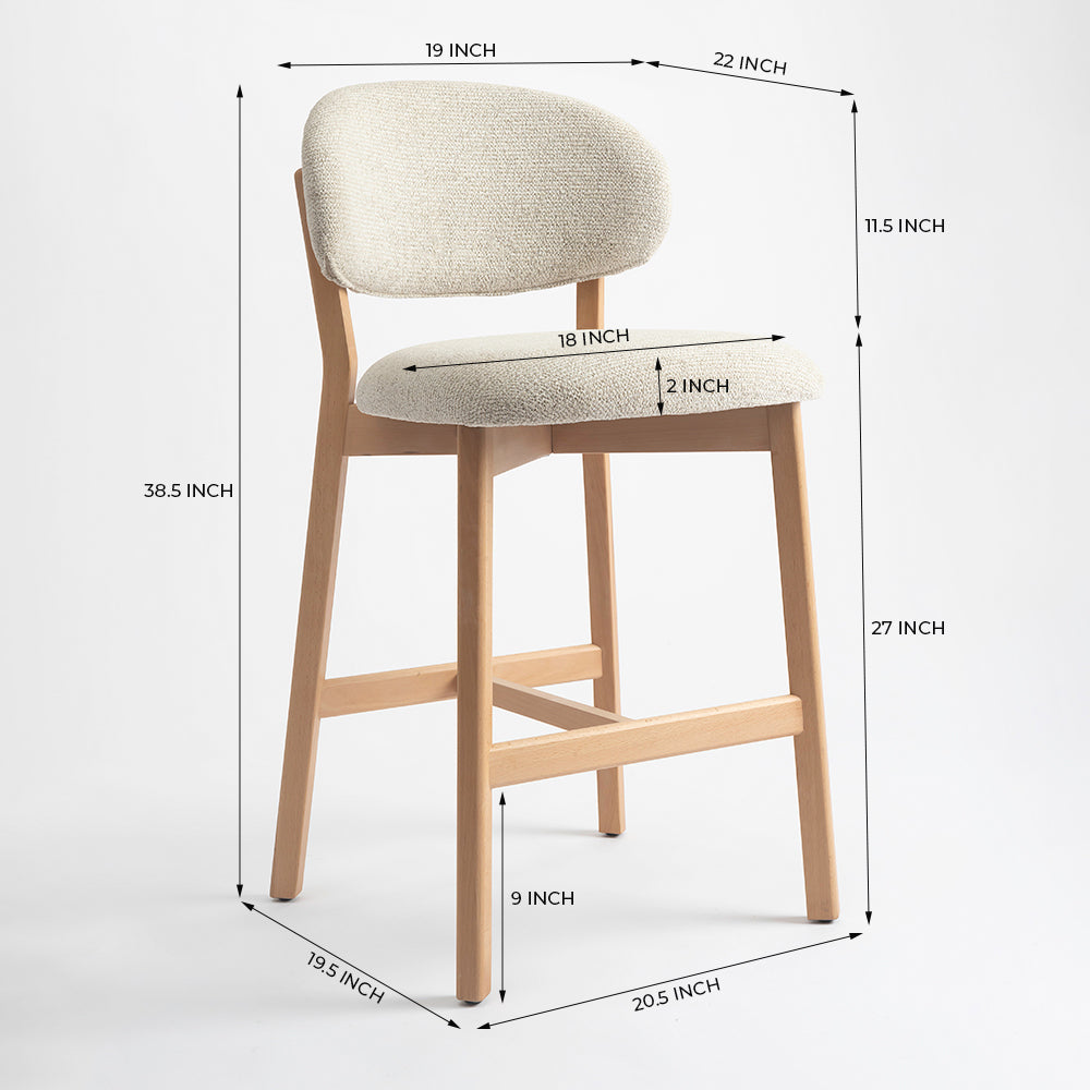 Vangaurd Bar Chair - Beige