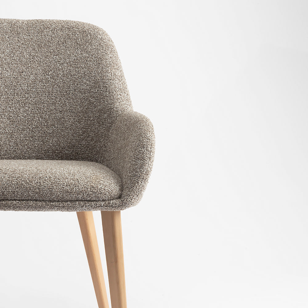 Ashford Wooden Dining Chair - Light Khaki