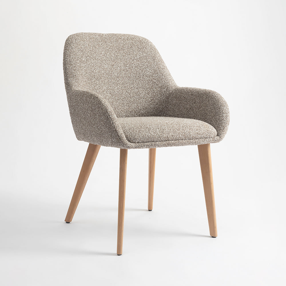 Ashford Wooden Dining Chair - Light Khaki