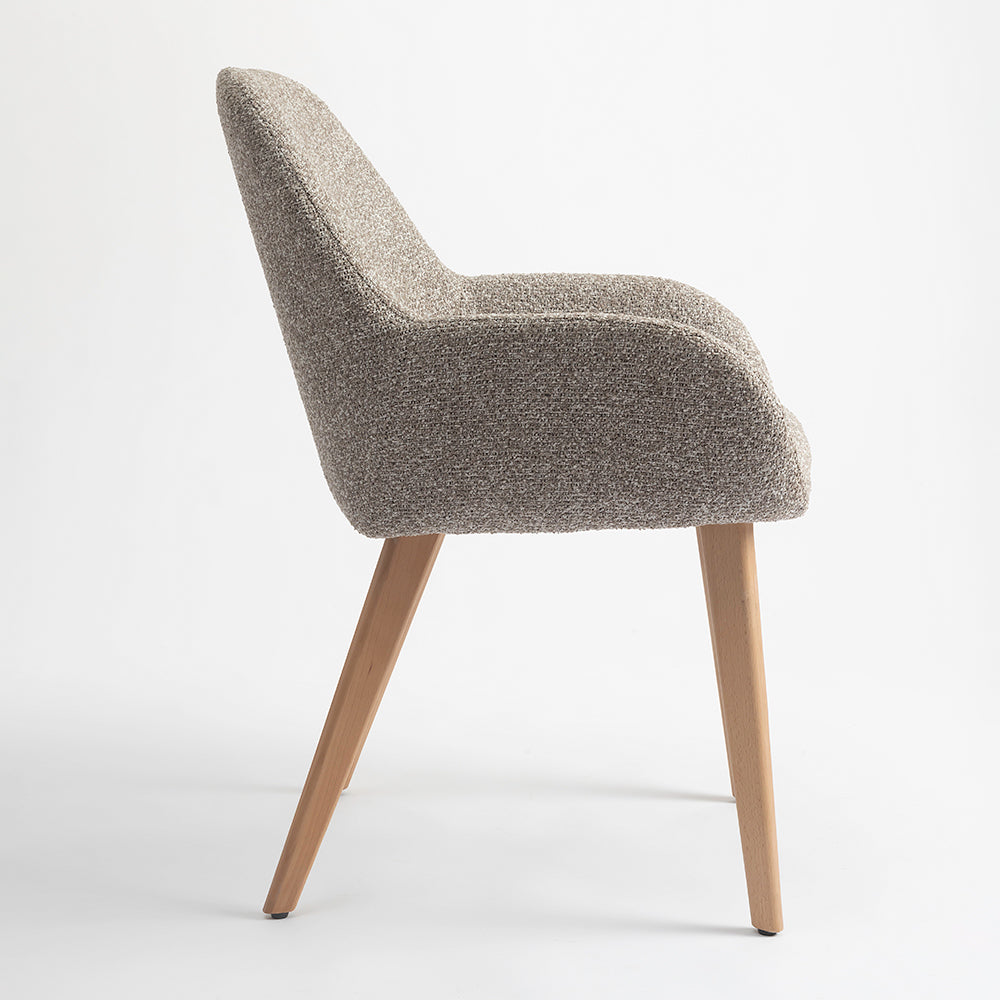 Ashford Wooden Dining Chair - Light Khaki