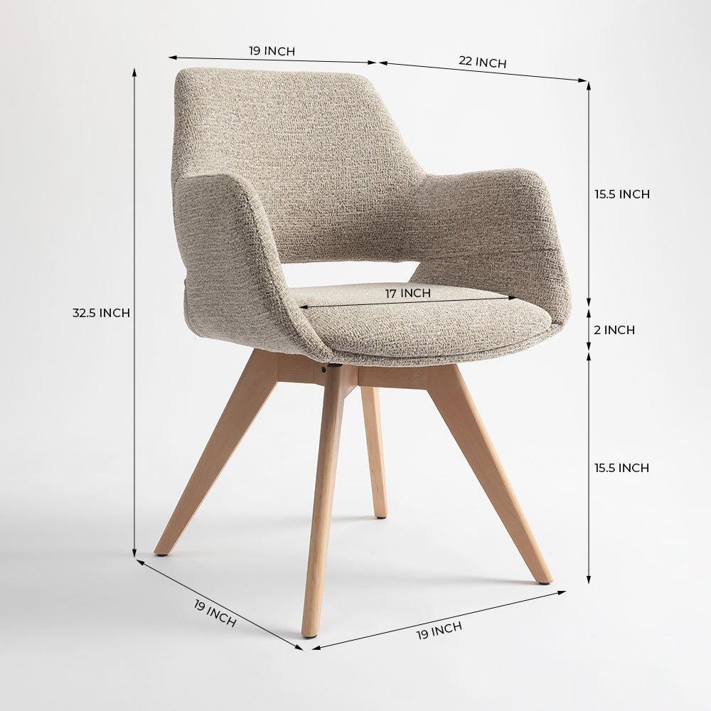 Bastion Dining Chair - Wheat