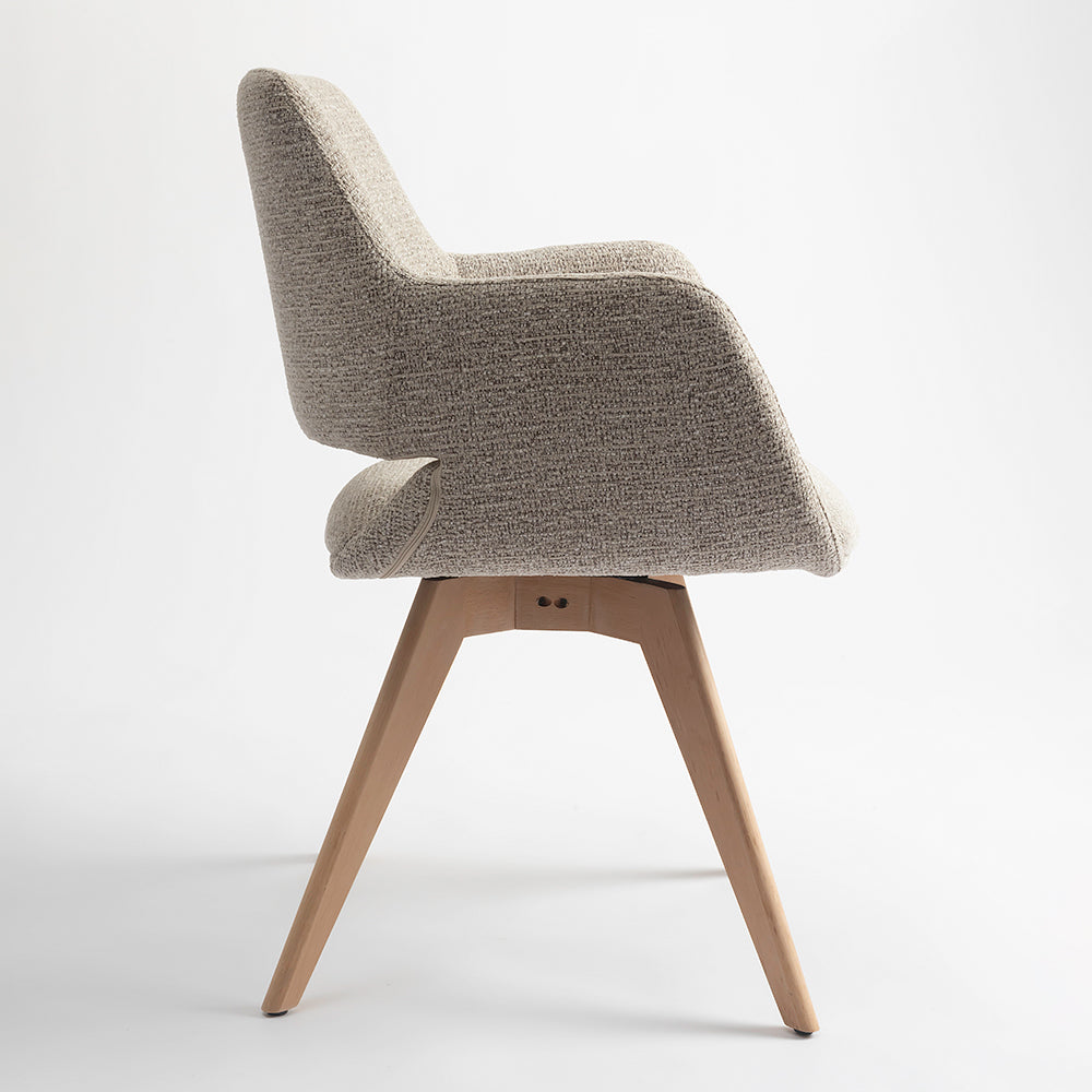 Bastion Wooden Dining Chair - Wheat