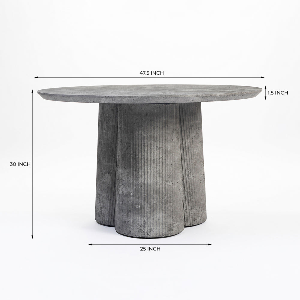 Granite 4 Seater Round Dining Table